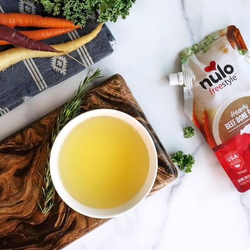 Nulo Freestyle Bone Broth, Premium Food Topper for Cats & Dogs, 20 Fl Oz (Pack of 3) with Collagen & Chondroitin