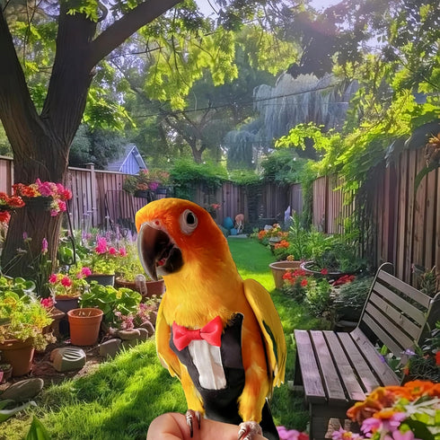 Magnoloran 80in Bird Diapers Bird Harness Tuxedo Flight Suits with Flying Leash Parrot Nappy with Waterproof Inner