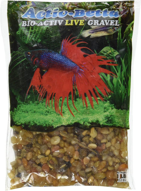 World Wide Imports Activ Betta Gems Substrate 1 lb Premium Aquarium Gravel for Freshwater Aquariums and Water Quality