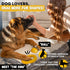 Indestructible Ring Ball for Aggressive Chewers, Non-Toxic Natural Rubber Dog Toys, Butter Scent, Yellow (4.5”)