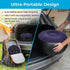 Inflatable Ottoman, Portable Outdoor Camping Chair for Adults Foldable Soft and Elastic, Watertight Round Stool