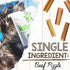 2-4" (8oz) Nature Gnaws Bully Stick Bites for Small Dogs - Long Lasting for Light Chewers and Puppies - Natural Beef