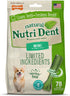 Nylabone Nutri Dent Dog Dental Treats - Fresh Breath Flavor, Mini (78 Count), Natural Teeth Cleaning Treats