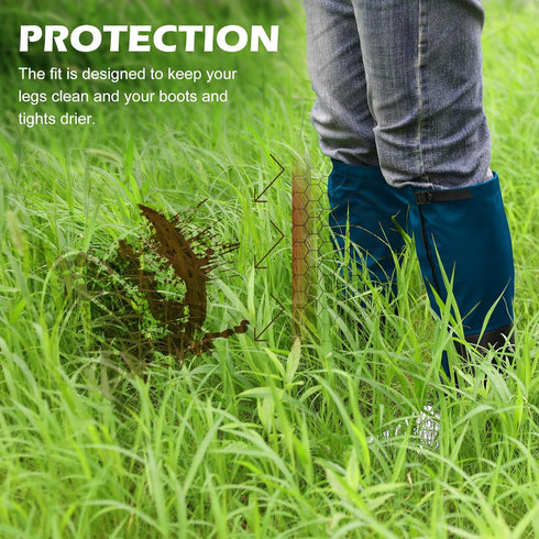 Trimmer Brush Leg Gaiters, Waterproof Leg Guards for Trimming, Adjustable Lawn Care Protection for Men Women