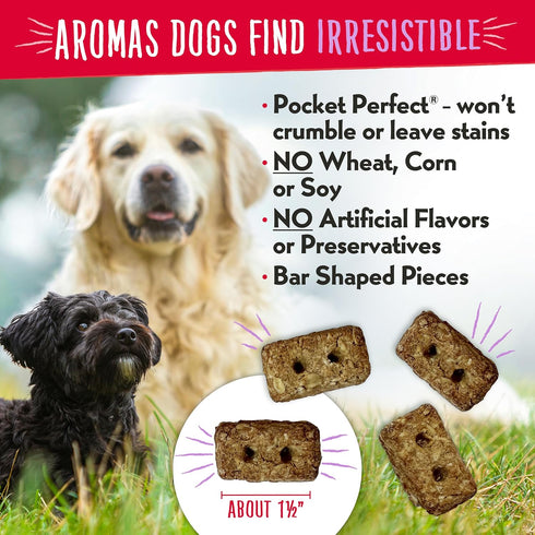8 Charlee Bear Bearnola Bites Crunchy Dog Treats, Peanut Butter and Honey, Ounce Resealable Bag, Limited Ingredient