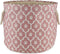 Bone Dry Pet Storage Collection, Lattice Paw Print, Rose, Small Round
