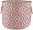 Bone Dry Pet Storage Collection, Lattice Paw Print, Rose, Small Round