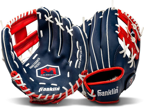 Franklin Sports Baseball + Softball Gloves - Field Master Adult + Youth Baseball + Softball Gloves - Right Hand + Left Hand Gloves - Infield + Outfield Mitts - Multiple Sizes + Colors by Franklin Sports