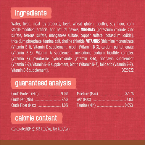 5.5 oz. Cans,(Pack 48) Friskies Purina Extra Gravy Wet Cat Food Chunky with Beef in Savory Gravy