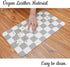 Ralxion Checkered Dog Feeding Mat: Absorbent Pet Placemat for Food and Water Bowls, Retro Modern Aesthetic, 12" X19”