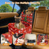 CABZOON 35lbs,Elevated 2 Christmas Dog Car Seat for Small/Medium Dogs Up to Cushion Fits in Front/Back Seat,Travel