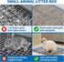 2 Pack Chinchillas WUWEOT Large Rabbit Litter Box, Shallow Bunny Restroom Litter Tray, Small Animals Litter Pan Toilet