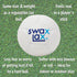 SWAX LAX Lacrosse Training Ball - Indoor Outdoor Practice, Less Bounce & Rebounds