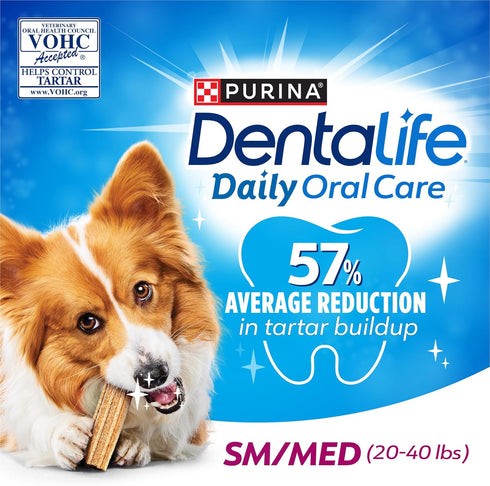 Dentalife DentaLife Small/Medium Dog Dental Chews, Made in USA - (2) 47 ct. Pouches