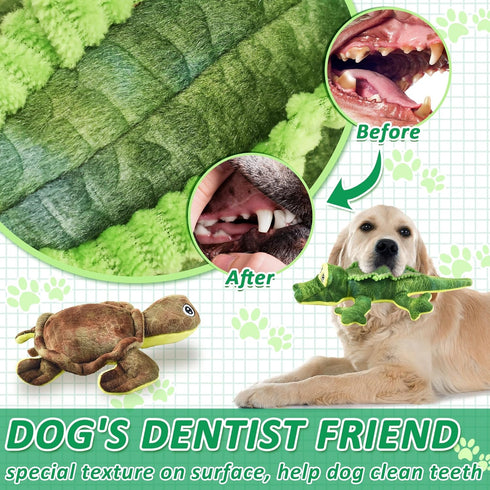 5 Pack LECHONG Stuffed Animal Dog Toys, Tough Squeaky Dog Toys, Plush Toys Assortment, Great Value Pet Toys Bundle