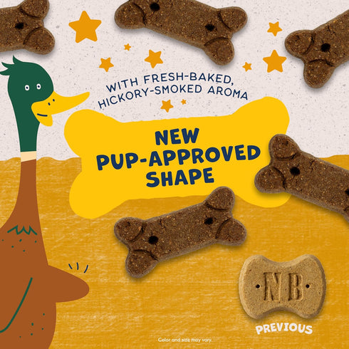 Natural Balance Limited Ingredient Rewards Crunchy Biscuits, Duck Recipe, Grain-Free Dog Treats, 14 Ounce