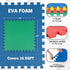 Stalwart 4-Pack 16 EVA Foam Mat Tiles - SQ FT Interlocking Padding for Playroom or Gym Flooring - Workout Mat or Baby