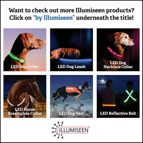 Illumiseen LED Reflective Belt Extension – Adds a max. of 19.6” to your Belt