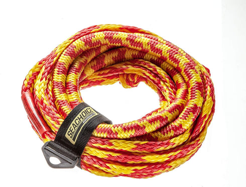 Seachoice 50 Ft. Tube Tow Bungee Rope, Tows Up to 4 Riders