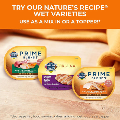 Nature's Recipe Grain Free Puppy Dry Dog Food, Chicken, Sweet Potato & Pumpkin, 4 lb. Bag