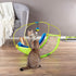 PETMAKER Interactive Cat Toy Rocking Activity Mat- Swing Playing Station with Sisal Scratching Area, Hanging Toy
