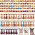 100 Pieces Dog Bows Set, Fall Dog Bows, Thanksgiving Bow Ties, Halloween Dog Bows for Small Medium Dogs