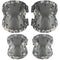 Professional Tactical Combat Knee and Elbow Protective Pads Set, Advanced Gear for Airsoft, Paintball, Hunting, ACU