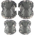 Professional Tactical Combat Knee and Elbow Protective Pads Set, Advanced Gear for Airsoft, Paintball, Hunting, ACU