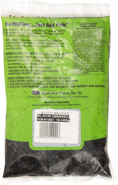 Aquarium Sand - 1-Pound, Black Gravel, Premium Fish Tank Substrate for Betta and Freshwater Aquariums, Enhances Water Quality and Aesthetic Appeal