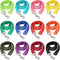 12 Pcs Nylon Dog Leash Bulk, 5ft Dog Training Leash in 12 Colors for Small Medium Dogs, Training, Play, Camping (Bright