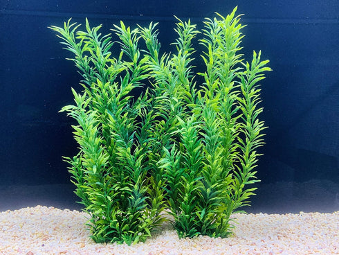 BEGONDIS 2 Pcs Artificial Water Plants | Fish Tank Aquarium Decorations, Made of Soft Plastic