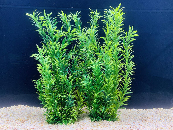 BEGONDIS 2 Pcs Artificial Water Plants | Fish Tank Aquarium Decorations, Made of Soft Plastic