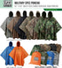 USGI Industries Military Style Poncho - Multi Use Rip Stop Camouflage Rain Poncho