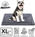 Allisandro Waterproof Dog Bed, Washable Crate Pad, Durable Soft Mattress, Anti-Slip for Dogs, Grey 47.2 x 27.6 Inches