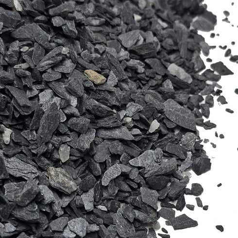 Natural Slate Stone - 1/8 to 1/4 inch Slate Gravel for Aquariums, Bonsai, and Miniature Gardens