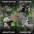 Mossy Oak & Realtree 2-in-1 3D Leafy Face Mask Camo Hats for Hunting - Adjustable, One Size