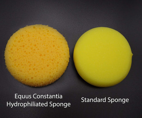 Premium Synthetic Horse Tack Sponges: 12pc Value Pack with Cotton Bag for Saddles, Bridles, Boots, Leather Care