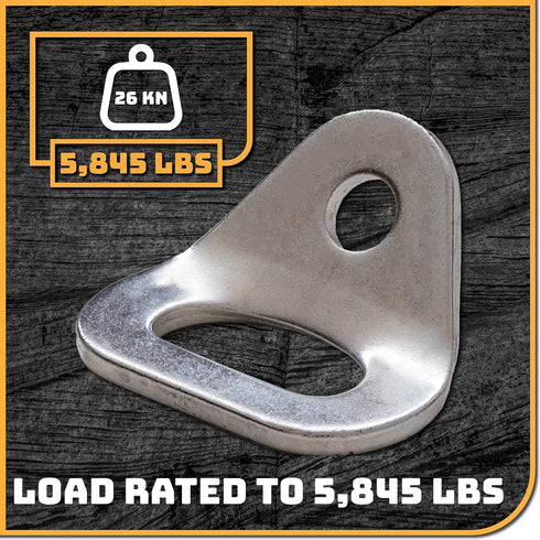 26kN 3/8" Hammocks, Climbing Wall Bolt Hanger/Anchor/Tiedown for Screw/Bolt Ideal for Rock Climbing and Home Gyms