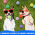50 2.5'' Liliful Pieces Dog Squeaky Tennis Balls for Pet Playing Medium Large Dogs Puppy Balls for Training Toy