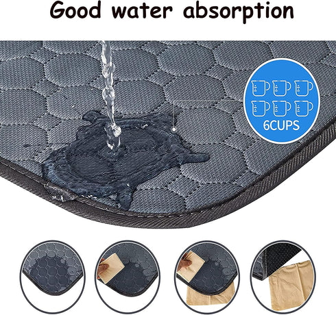 18'x 24', Washable Dog Pee Pad - Waterproof Non-Slip Potty Training Pad for Dogs and Cats, Fast Drying, Leak-Proof