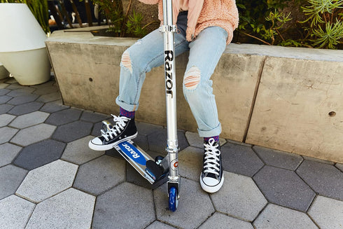 Kids Lightweight Kick Scooter - Razor A with Adjustable Handlebars