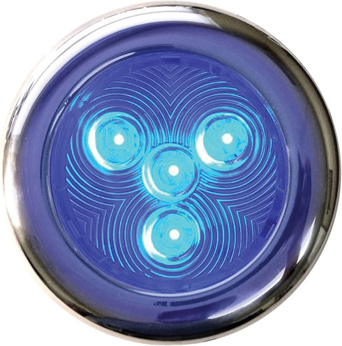 TH Marine LED-51828-DP Puck Light, 3-Inch, Stainless Steel/Blue