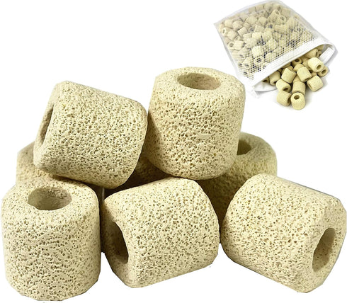 Ceramic Filter Media Bio Filter Rings - 1lb / 2lb / 4lb / 8lb (180ct / 1lb)