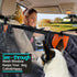 100% Hammock KULULU Dog Car Seat Cover for Back Seat, Waterproof Dog Car with Mesh Window, Scratchproof Truck Back Seat