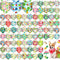 Bulyoou 72 Pcs Dog Bandanas Bulk for Summer Adjustable Washable Pet Triangle Scarf