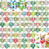 Bulyoou 72 Pcs Dog Bandanas Bulk for Summer Adjustable Washable Pet Triangle Scarf