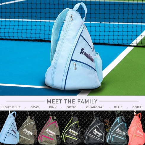 Backpack Franklin Sports Pickleball Bags - Sling Bag for Gear + Equipment - Men + Women - Holds Paddles, Balls +