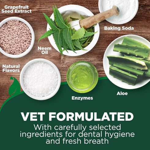 3.5 oz Vet's Best Dog Toothpaste & Toothbrush Kit for Puppies Puppy Essentials Dog Toothbrush & Toothpaste for Young