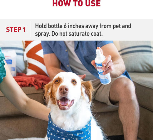 Nature's Miracle Freshening Spray for Dogs, Freshens Coat Between Baths, Neutralizes Odors, Sunkissed Breeze, 8 Ounces