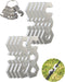 NACETURE Aluminum Alloy Rope Tensioner - Camping Tent Guyline Cord Adjuster for Hiking, Backpacking (Silver 10 Pack)